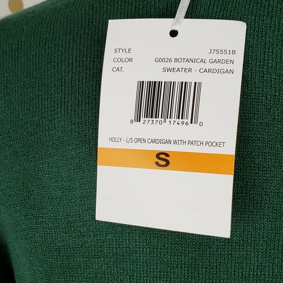 Carolyn Taylor Green Open Cardigan - Picture 9 of 9